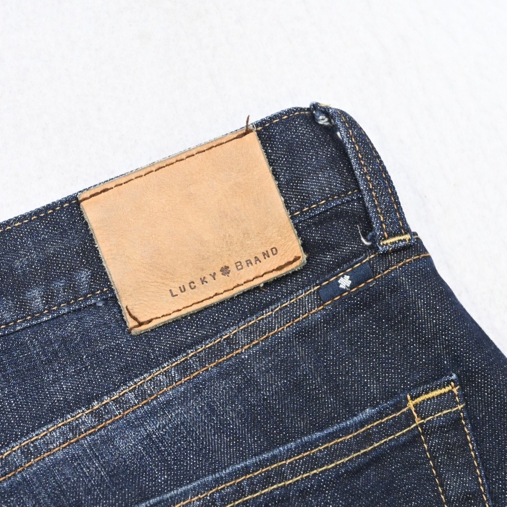 Lucky Brand 361 Vintage‎ Straight Stretch Denim Blue Jeans Mens Size 40 x 30***
